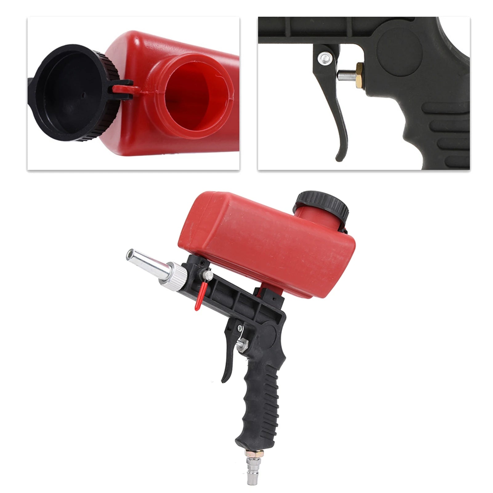 Pneumatic Sandblasting Gun Sand Pneumatic Sandblasting Gun Small Handheld Sand Machine Blasting Tool 90PSI Peaceful Pleasures Health and Wellness