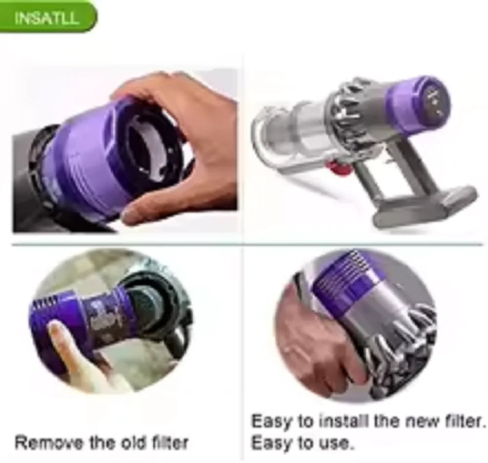 For Dyson V10 SV12 Cyclone Animal Absolute Total Clean Vacuum Cleaner Accessories Washable Replacement Filters Hepa Spare Parts Peaceful Pleasures Health and Wellness