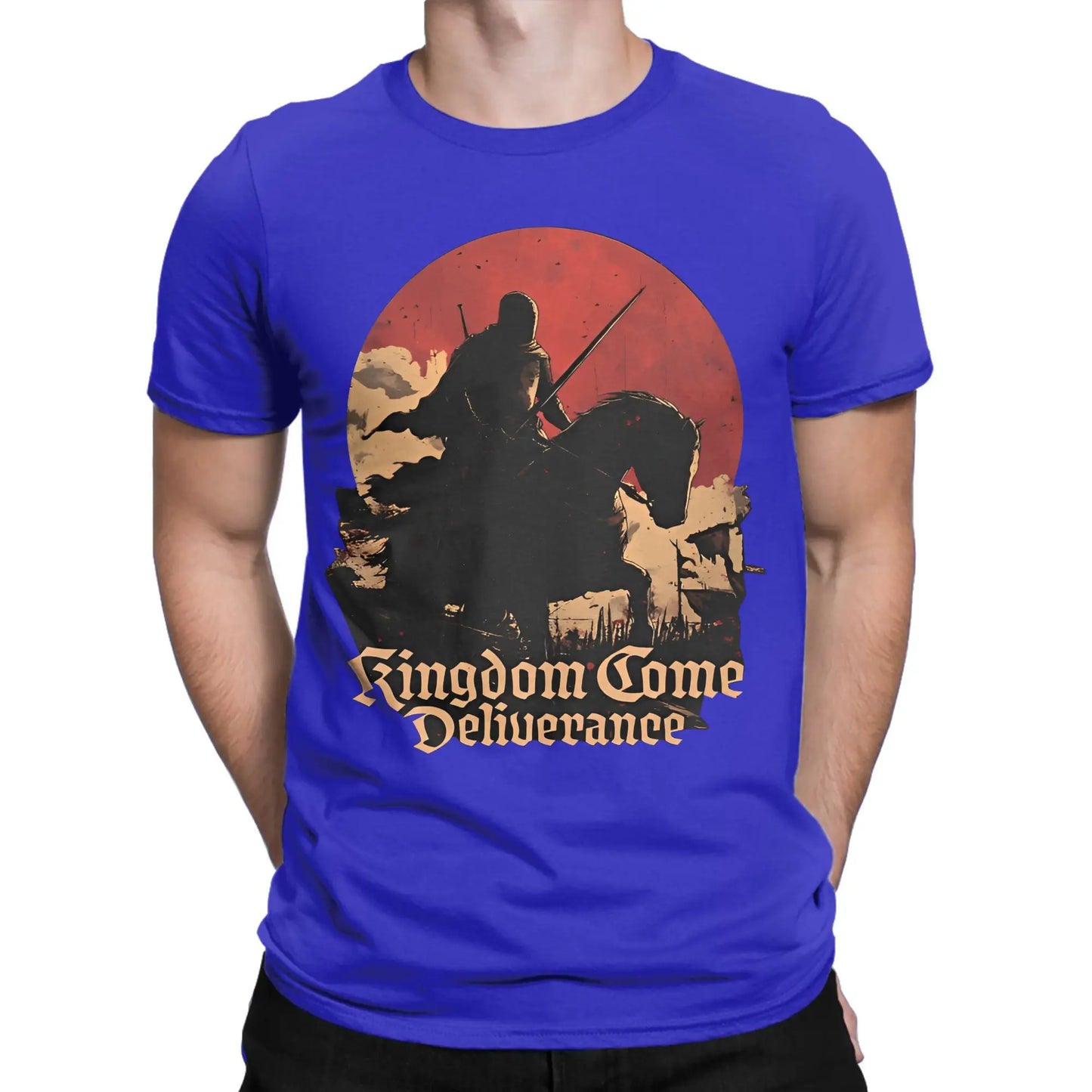 Kingdoms T Shirts for Men Pure Cotton Funny T-Shirts Round Collar Come Deliverances Tee Shirt Short Sleeve Clothing Classic Peaceful Pleasures Health and Wellness