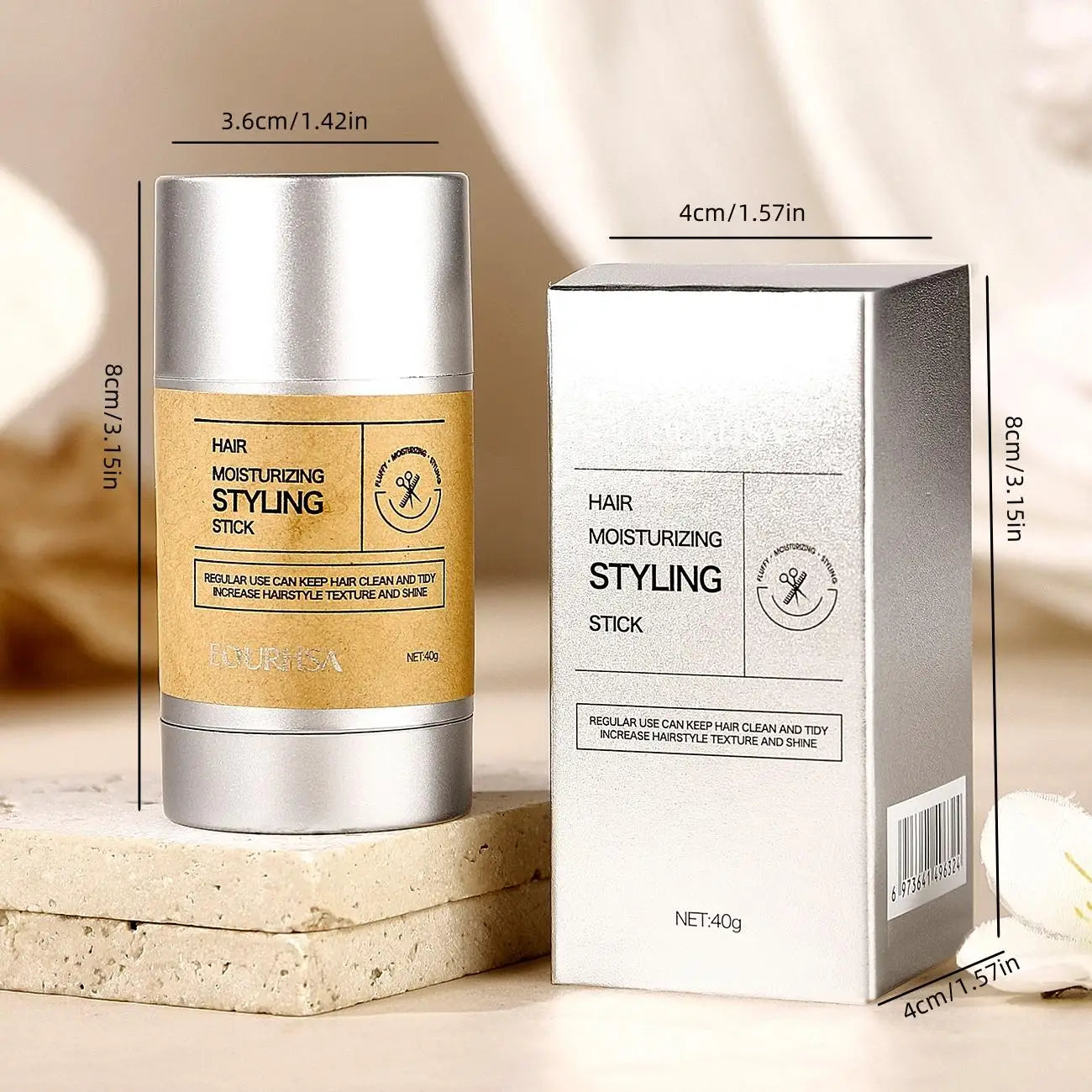 0g hair wax stick for controlling the edges of hair and tidying hair to prevent hair from flying and frizzy edges for both Peaceful Pleasures Health and Wellness
