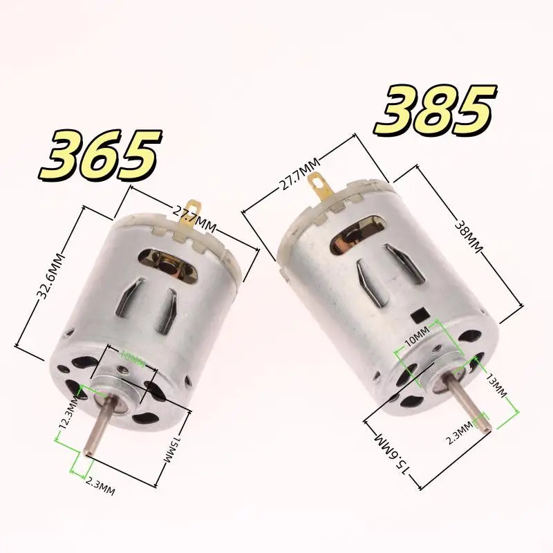 DC Motor 12V 365 385 High Speed Carbon Brush Electric Motor DIY Mini Micro Motor For Hair Dryer 365 11600rpm/385 10000rpm Peaceful Pleasures Health and Wellness