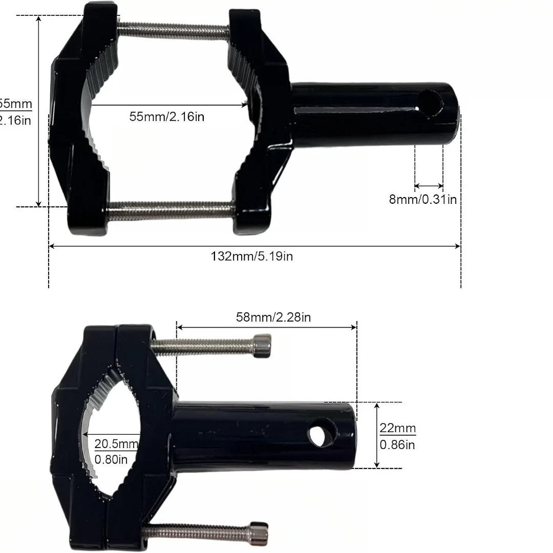 Motorcycle Headlight Mounting Bracket Strength Light Clamp Fog
