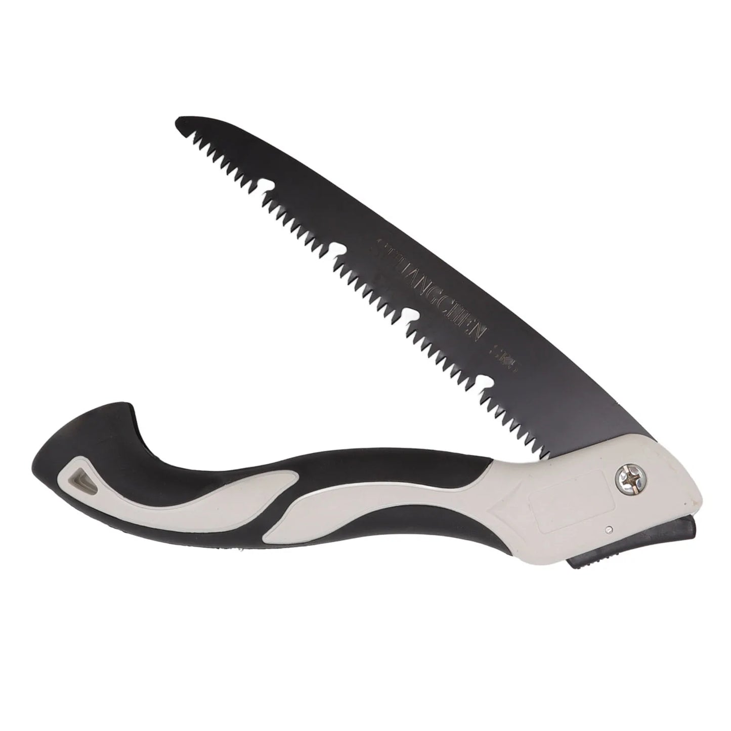 Folding Saw Silicone Handle Compact Hand Pruning Saw Triple Cut Teeth Manganese Steel Blade for Branches Cutting for Gardening Peaceful Pleasures Health and Wellness