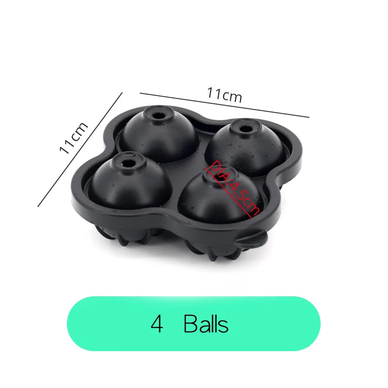 Ice Molds-Silicone Cube Tray With Lid-Easy Fill Release Ice Maker-Great Parties Events Whiskey Beverage Chilling Balls Sphere Peaceful Pleasures Health and Wellness 2005161538C