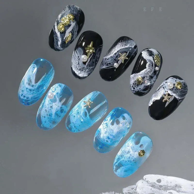 Sea Wave Blooming Gel Nail Polish – Gradient Halo Effect 15ml