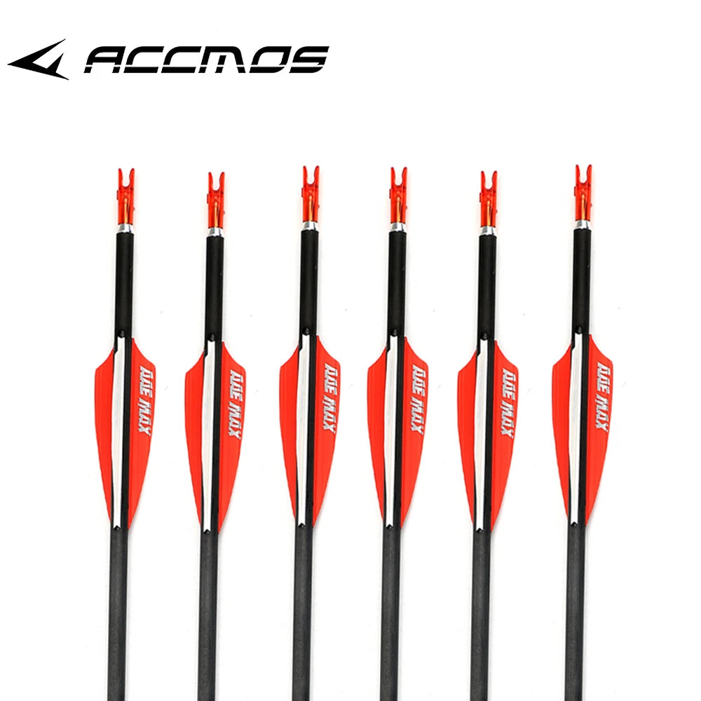 ACCMOS Arrow Pure Carbon Hunting Shooting Practice Archery Shaft