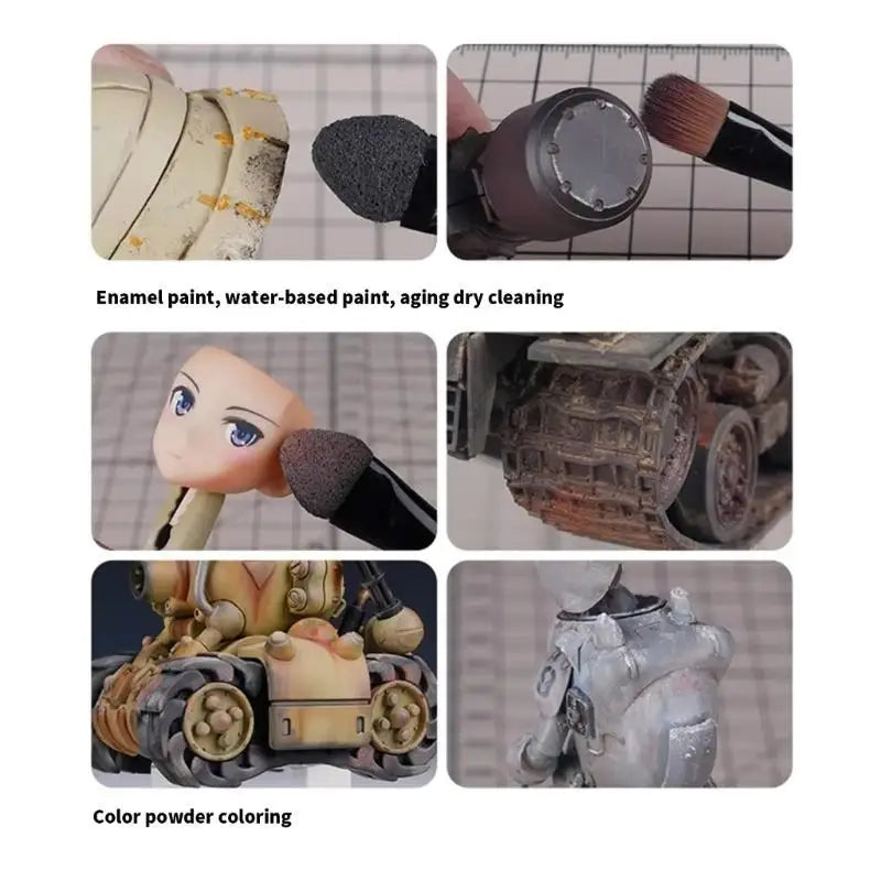 10-Piece Double-Tip Sponge Antiquing Pens for Artists