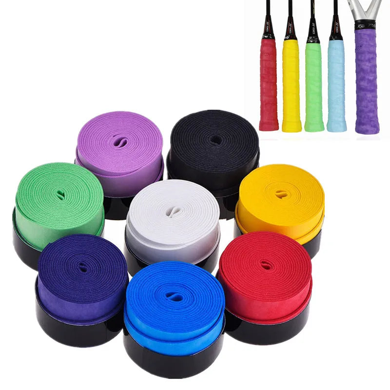 Tennis Overgrip Anti-Sweat Shock Absorption Racket Grip Tape Non-Slip Replacement Badminton Handle Wrap Hot Sports Accessories Peaceful Pleasures Health and Wellness