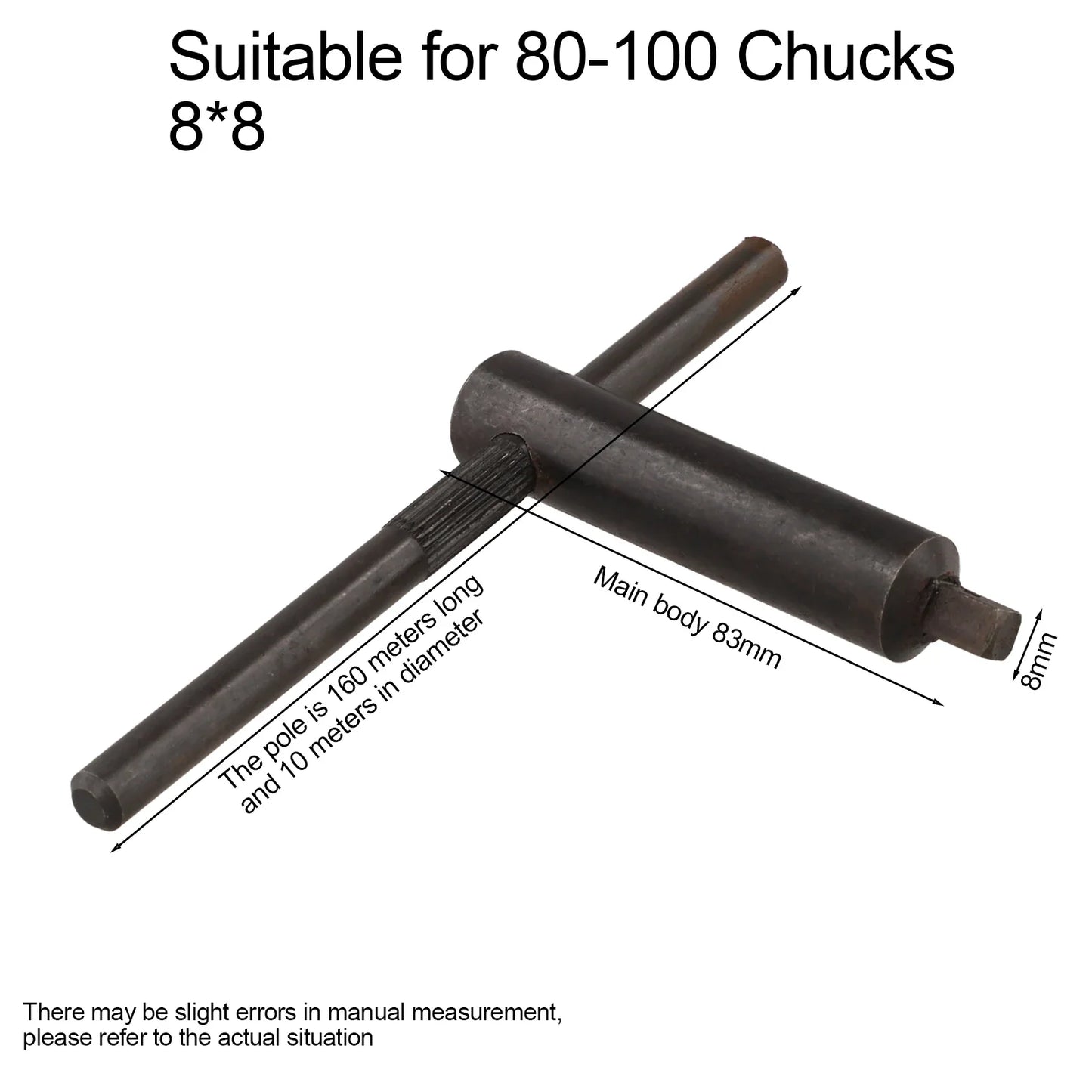 Chuck Square Key Wrench 8–17mm | CNC Milling Lathe Tool