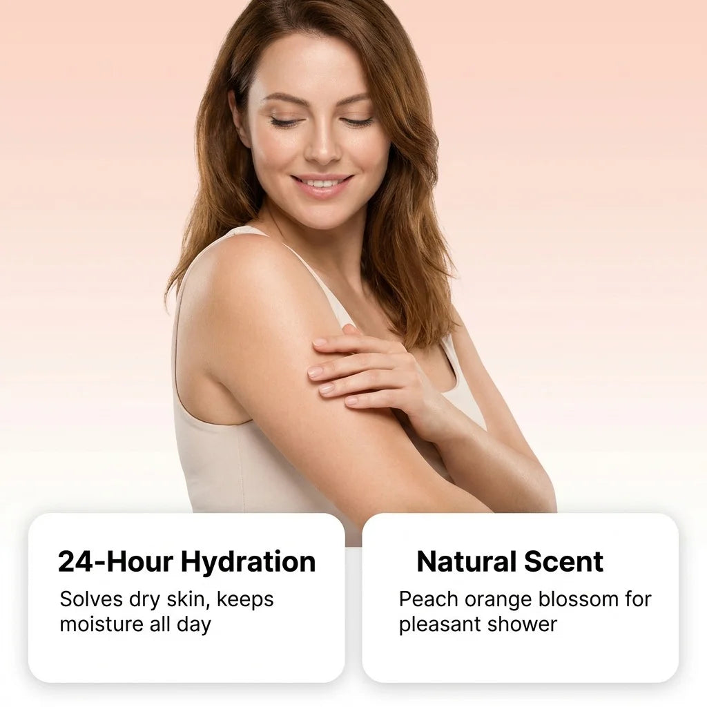 Hydrating Body Wash Moisturizing Brightening Body Cleansing Smoothing Lasting Fragrance Softening Glowing Refreshing Shower Gel Peaceful Pleasures Health and Wellness