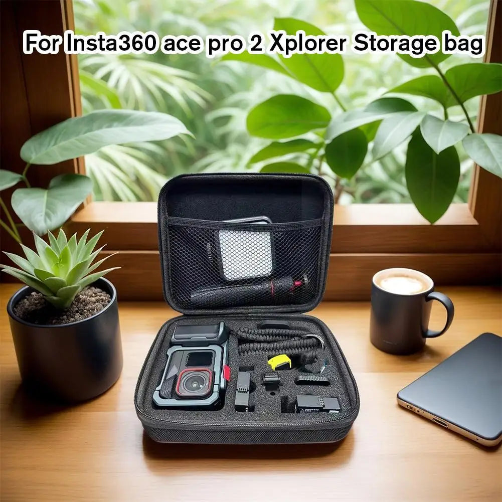 For Insta360 Ace Pro 2 Xplorer Bundle Storage Bag Street Shooting Package Action Camera Organizer Bag Accessories Peaceful Pleasures Health and Wellness