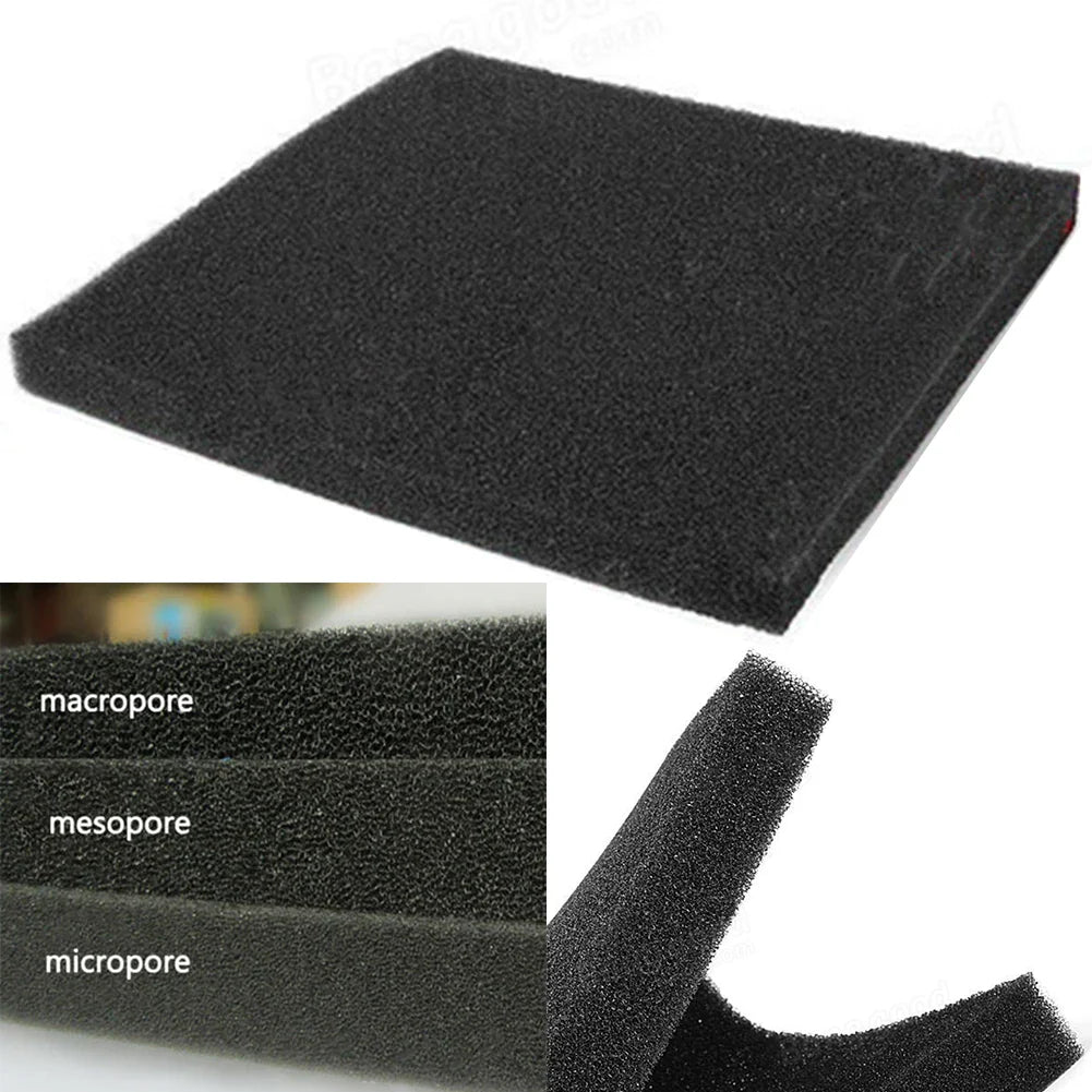 Aquarium Biochemical Filter Sponge 50x50cm – 15/30/40PPI Foam