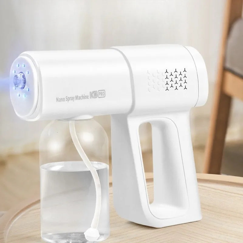 Blue Light Nano Hair Care Spray 380ML USB Rechargeable Wireless Steam Professional Styling Tool Profesional Hair Accessoriesde Peaceful Pleasures Health and Wellness white 380ml