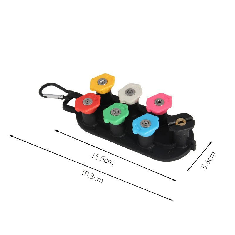 Pressure Washer Nozzle Tips Set – 5/7 Tips & Holder, 1/4" Quick Connect