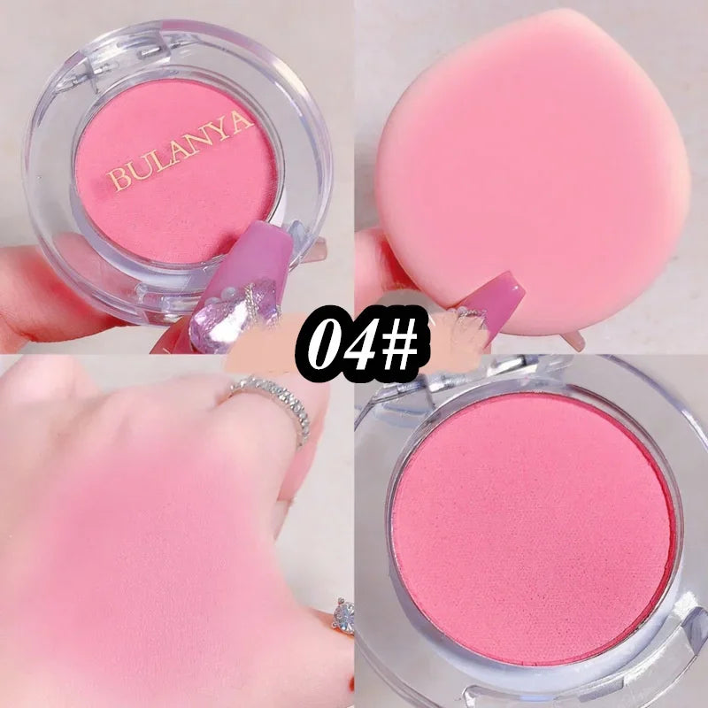 IFANYUO 6-Color Mineral Blush Palette | Matte & Shimmer Cheek Tint