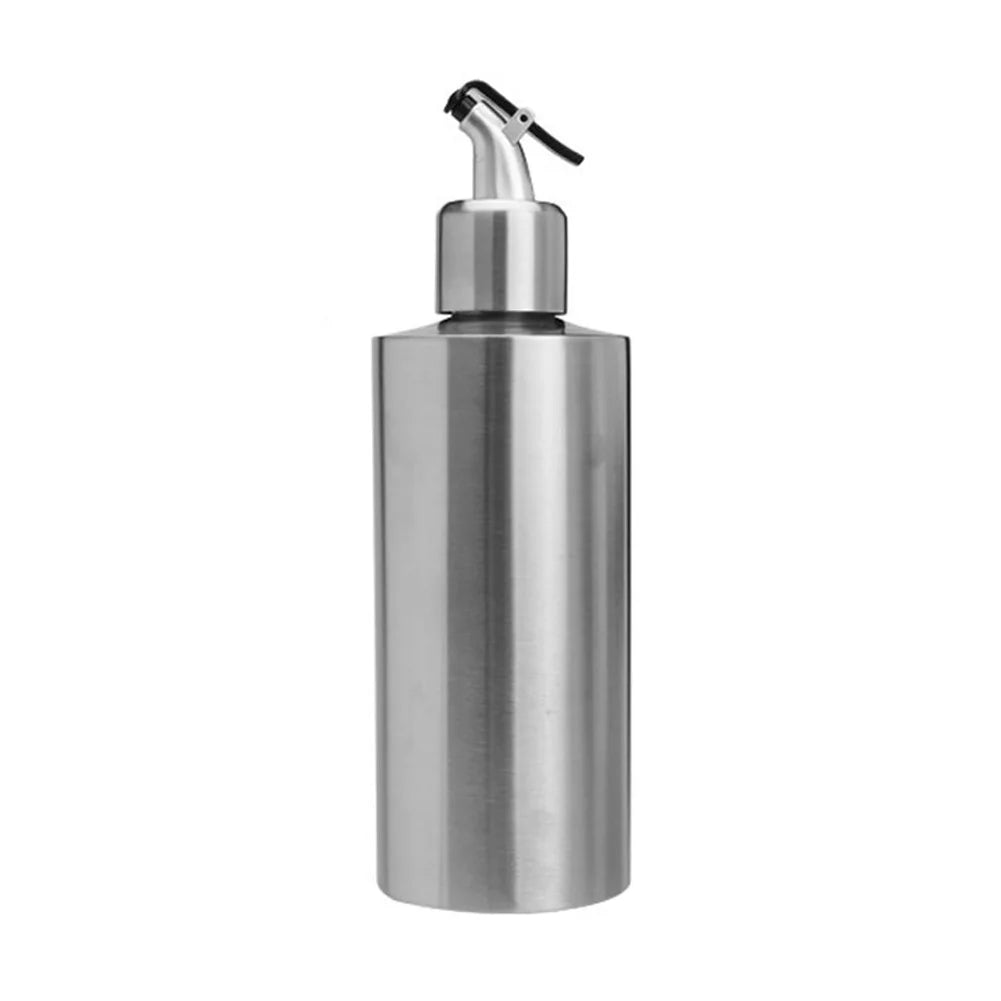 250/350/550ml Food Grade Stainless Steel Oil Storage Bottle Leakproof Seasoning Container For BBQ Kitchen Soy Sauce Vinegar Use Peaceful Pleasures Health and Wellness