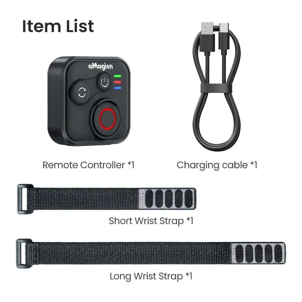 AMagisn Bluetooth Shutter Remote – Insta360, GoPro & DJI