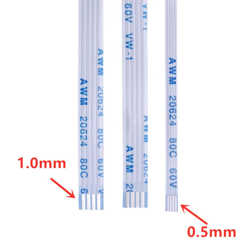 100PCS/Lot Flat Flexible Cable FFC FPC AWM 20624 80C 60V VW-1 FFC-0.5MM 1.0MM 4/5/6/8/10/12/14/16/18/20/24/26/30/40/50/60 Pin Peaceful Pleasures Health and Wellness