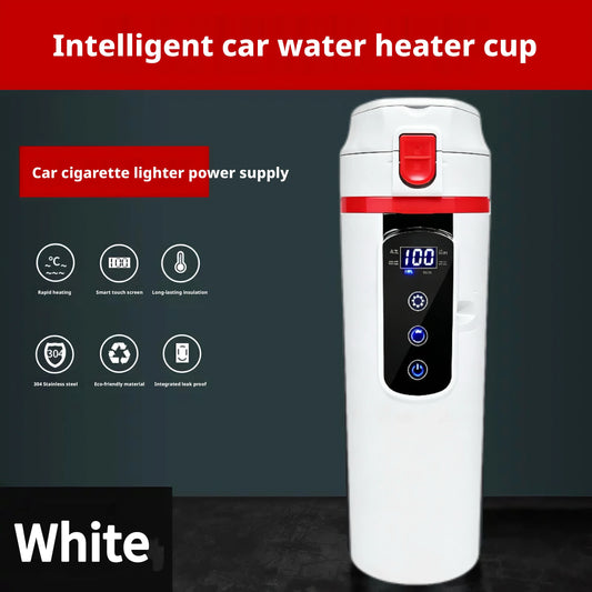 12V/24V Universal Car Electric Kettle 500ML Large Capacity Smart Heating & Insulation Cup with 304 Stainless Steel Inner Liner Peaceful Pleasures Health and Wellness