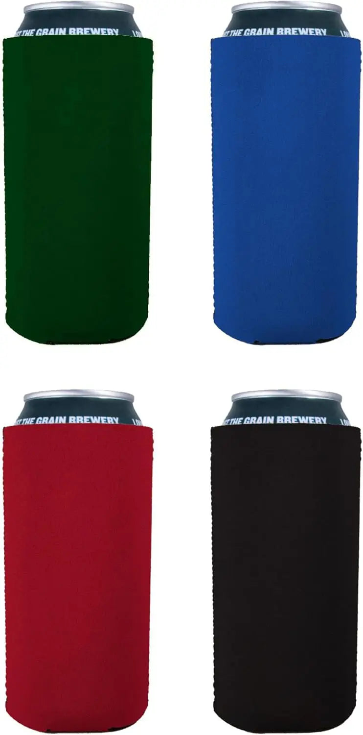 500mlCan Cooler Sleeves Beer/Energy Drink Blank Skinny Premium Quality Blank Neoprene 16oz Can Holders Beverage Thermocoolers Peaceful Pleasures Health and Wellness 4PCS