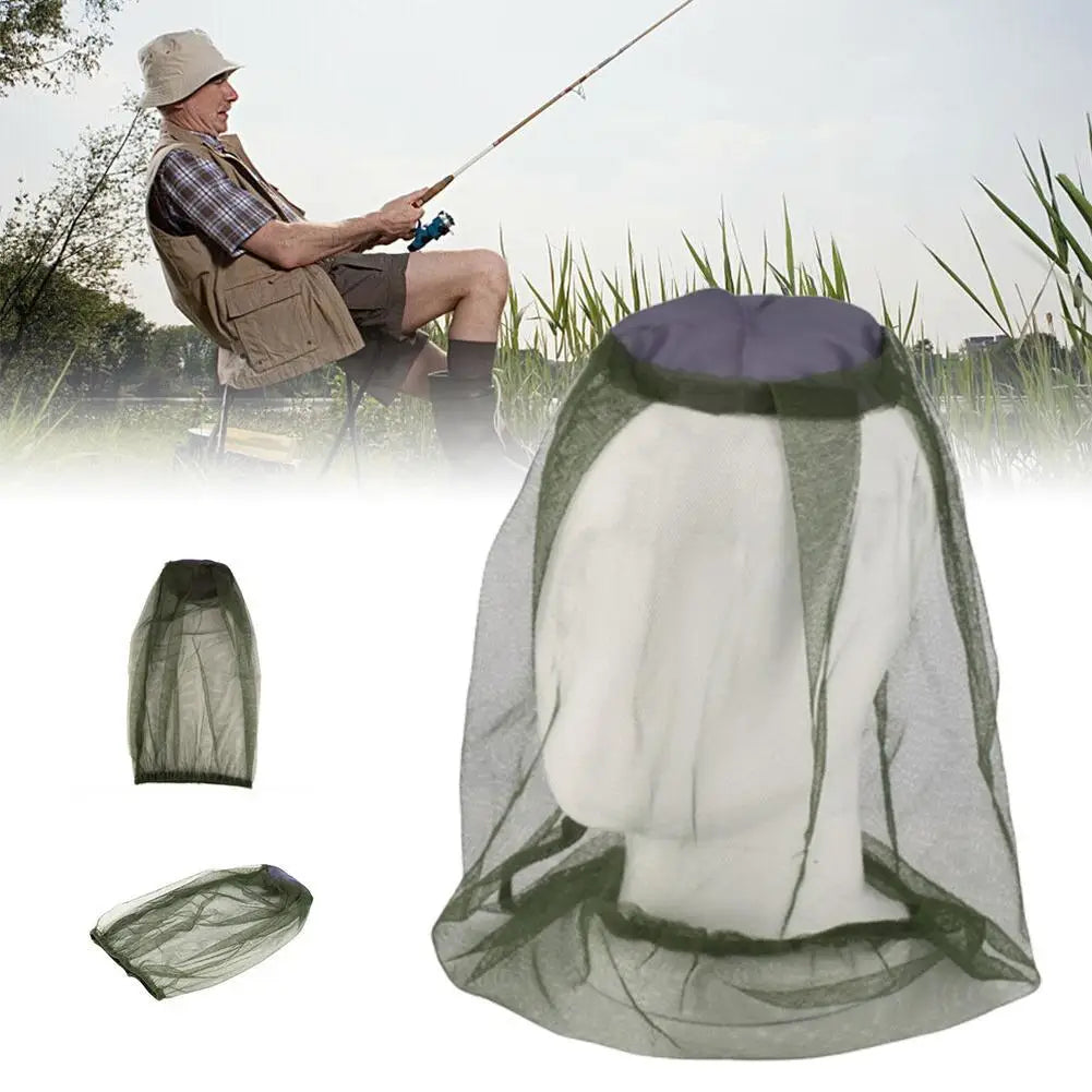 Breathable Mesh Anti Mosquito Fishing Cap Anti Gnat Hat Bug Head Net Cover Insect Mesh Outdoor Traveling Fishing Camping Peaceful Pleasures Health and Wellness