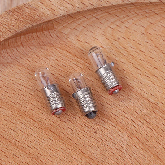 10Pcs/Lot Mini Indicator Light Bulb E5 Screw Mouth Miniature Lamp Light Bulb 6.3V 12V 24V 0.1A Small Bulb Signal Lamp Bead Peaceful Pleasures Health and Wellness