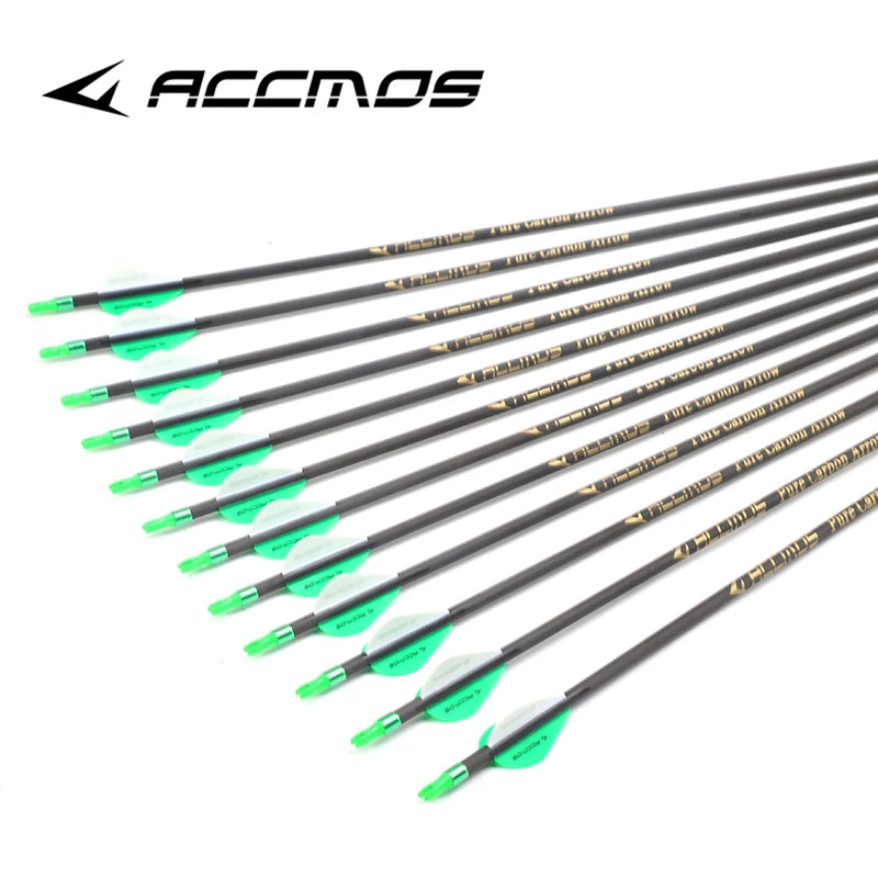 ID Pure Carbon Arrow Spine 300 350 400 500 600 700 800 Compound