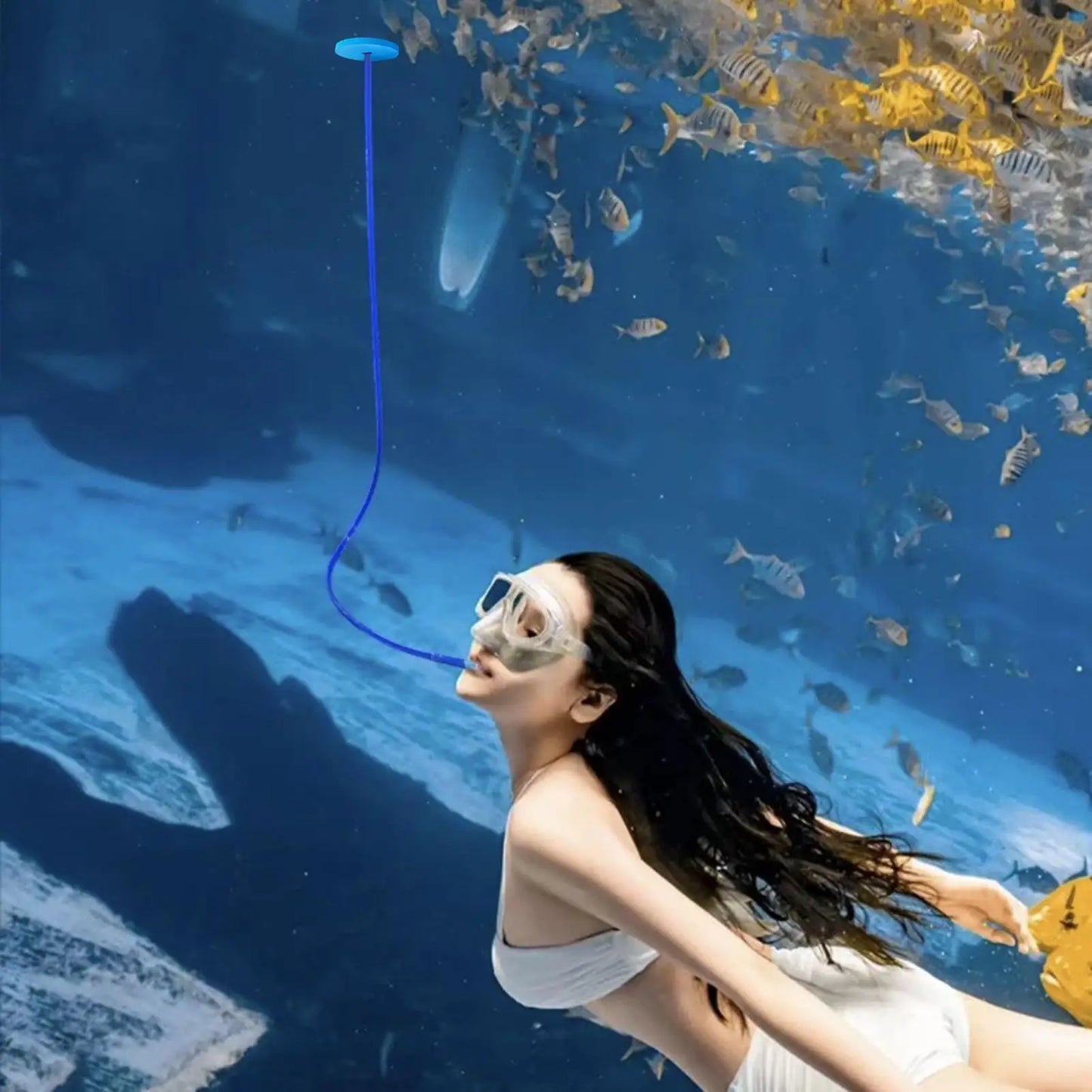 Full Dry Snorkel Tube – Foldable Silicone Anti-Choke Dive Gear Dry Snorkel Tube Peaceful Pleasures Health and Wellness