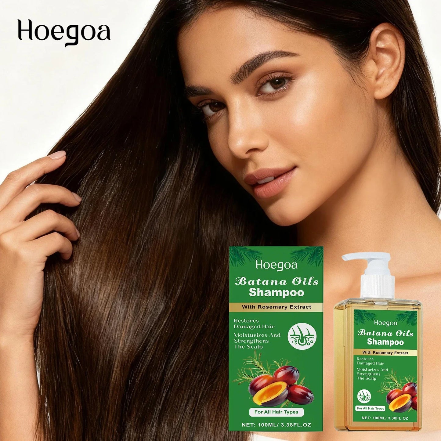 HOEGOA Batana Oil Rosemary Shampoo – Repair & Nourish Hair