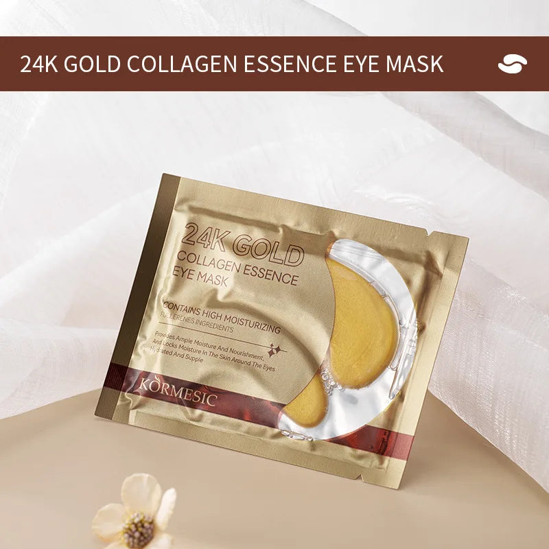 24K Gold Collagen Eye Masks 10 Pairs – Anti-Aging & Dark Circles Eye Mask Patches Peaceful Pleasures Health and Wellness