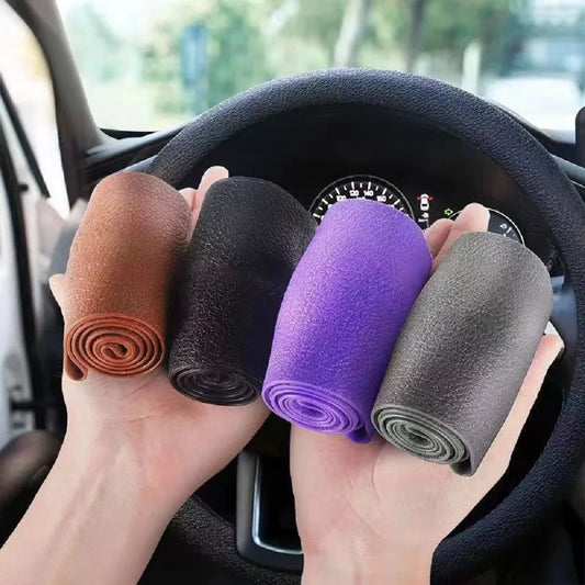 1pc Anti-Slip Silicone Steering Wheel Cover - Universal Fit, Soft & Odorless Fits 14''/15''/16'' Wheels, Durable & All-Season Peaceful Pleasures Health and Wellness