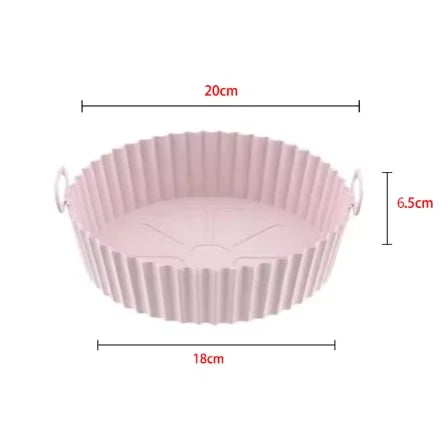Silicone Baking Pans Set, Air Fryer Accessories for Cake Decorating, Muffin Molds, Kitchen Utensils & Gadgets, Aerogrill Peaceful Pleasures Health and Wellness Pink