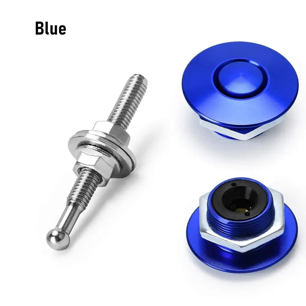 Aluminum Hood Pin Quick Release Push Button Latch Lock – Universal