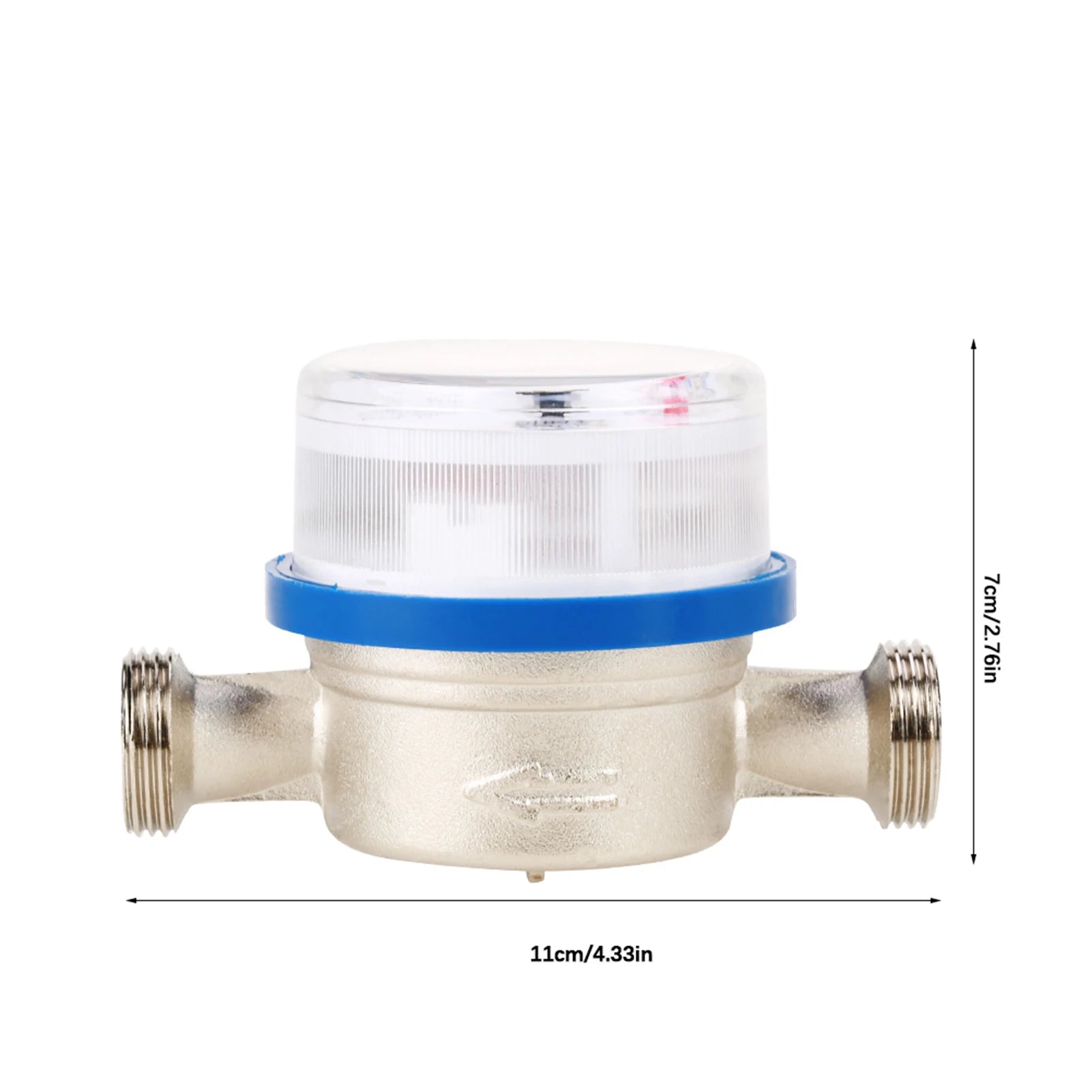 Cold Water Meter Highest Quality Materials Easy To Install Resistant To Corrosion Water Meter for Measuring Home Garden Water Peaceful Pleasures Health and Wellness