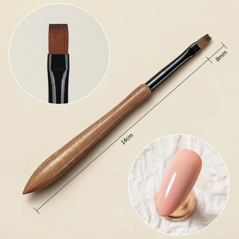 Sandalwood Nail Art Liner Brush – UV Gel Stripe & Detail Pen