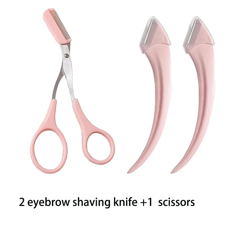 Professional Eyebrow Trimmer Razor with Comb for Women