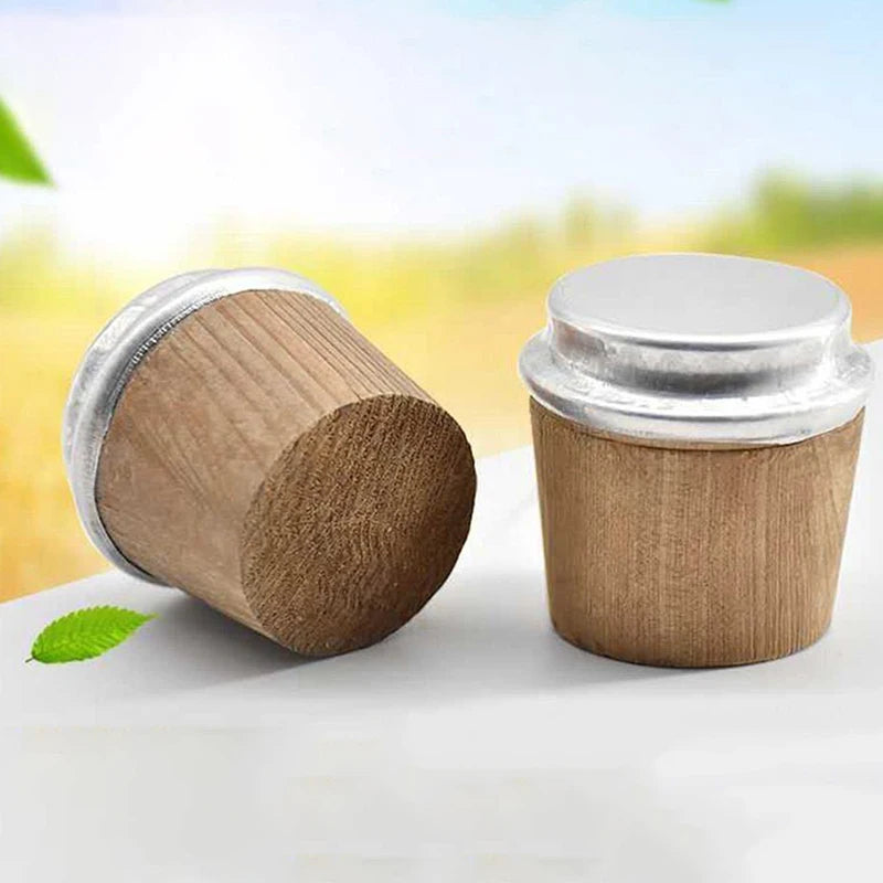 2-Pack Wood Cork Stopper Plugs for Thermos & Vacuum Flask
