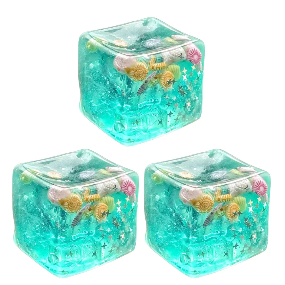 Ocean Squishy Sensory Fidget Cube – Tactile Focus Toy