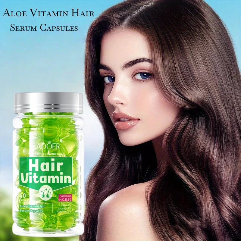 SADOER Aloe Vera Vitamin Hair Essence Capsules 40pcs