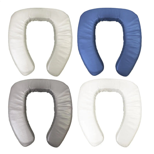 Raised Toilet Seat Cushion | Padded Waterproof U-Shape Riser Toilet Seat Riser Peaceful Pleasures Health and Wellness Gray