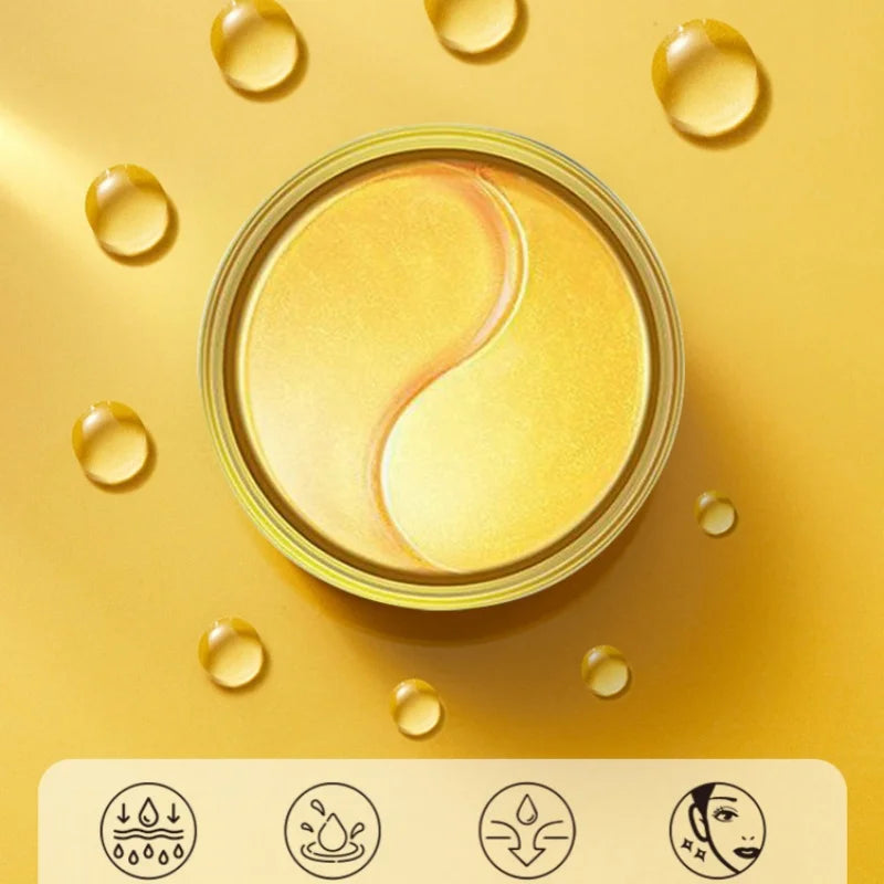 Gold Collagen Eye Patches 60pc – Hydrating Under-Eye Masks