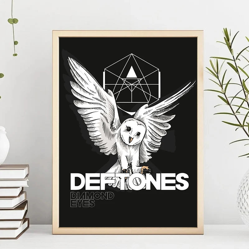 Classic Rock Metal Band Deftones Music Album Posters and Prints Canvas Painting Wall Art Pictures for Club Room Home Decor Peaceful Pleasures Health and Wellness