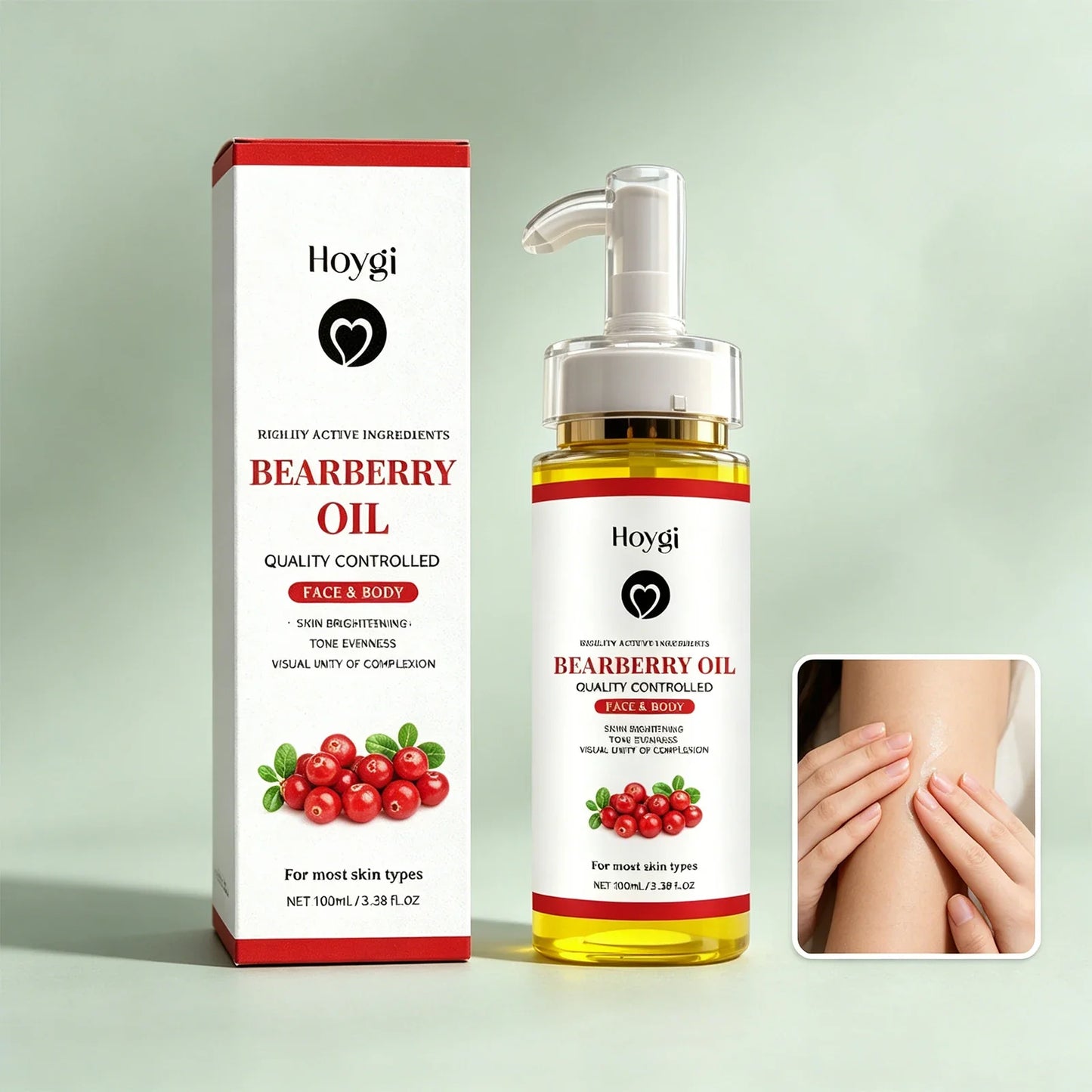 Hoygi Bearberry Body Oil – Brightening & Moisturizing 100ml