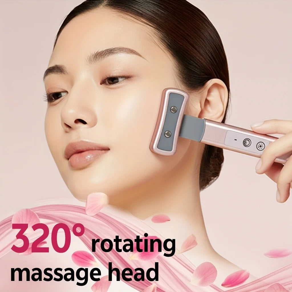 Led Facial Massager, Multi-Color Modes, Fragrance-Free, USB Rechargeable Eye and Facial Massager Skincare Tool, Ideal for Gift Giving. Peaceful Pleasures Health and Wellness