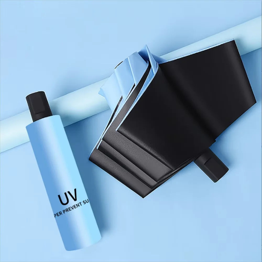 Windproof Travel Umbrella – Compact UV Protection Folding