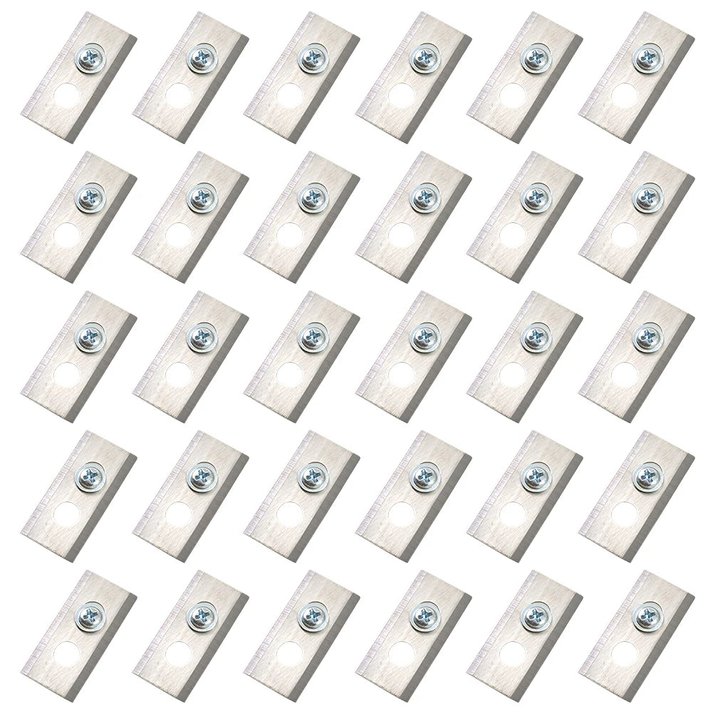 30-Pc Stainless Steel Robot Mower Replacement Blades Kit