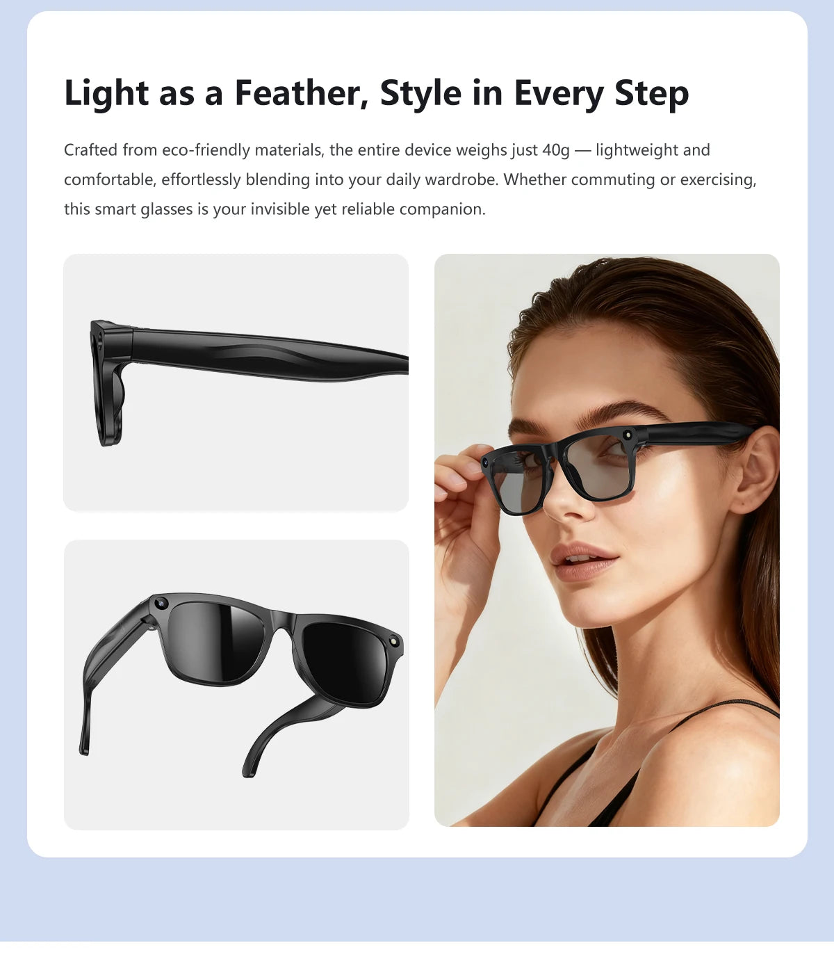 2026 AI Smart Glasses Camera Recording AI Photo Recognition Bluetooth Call Translation Voice Assistan Sunglasses For Men Women Peaceful Pleasures Health and Wellness
