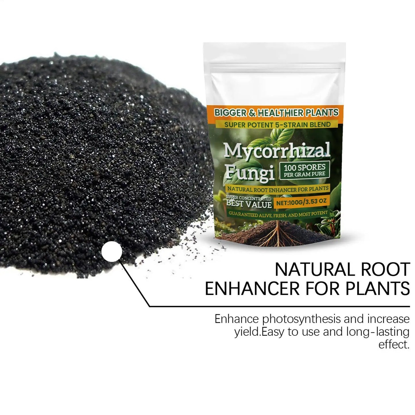 Plant Root Nutrient Powder | Biological Growth Enhancer Fertilizer