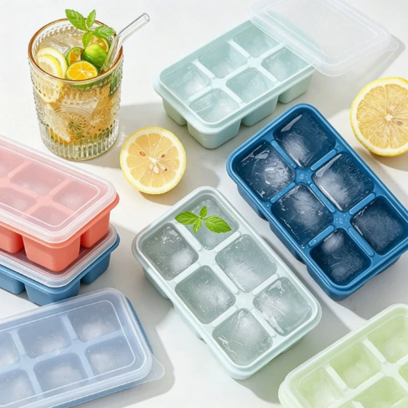 1/2pcs Homemade silicone DIY ice freezer for summer use, personalized ice making box, whiskey cube ice freezer box Peaceful Pleasures Health and Wellness