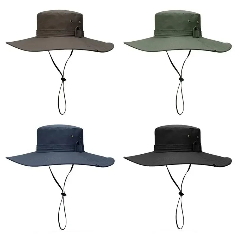 Summer Mountaineering Fishing Hat Men's UV Resistant Fisherman Large